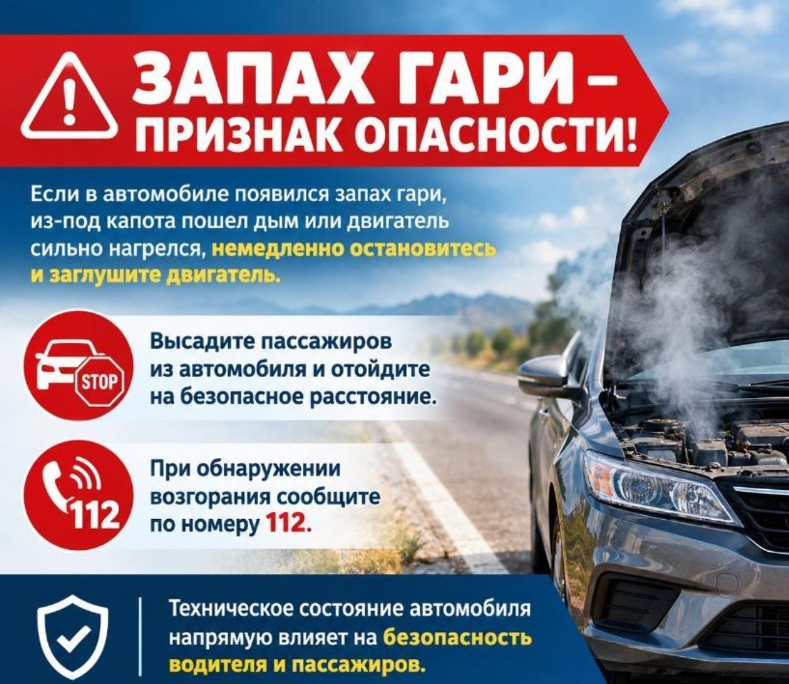60 секундтық қауіпсіздік: көлік өртенген кездегі алғашқы әрекеттер