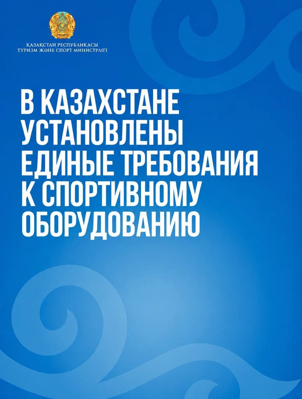 Елімізде спорт жабдықтарына қойылатын бірыңғай талаптар белгіленді