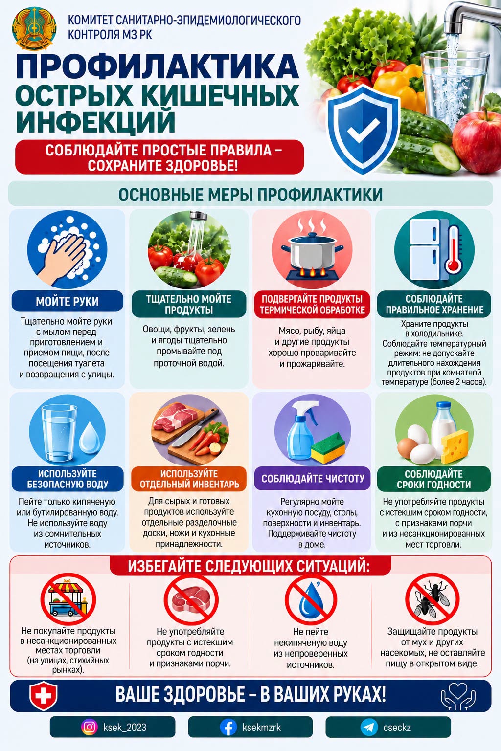 Жедел ішек инфекцияларының алдын алу