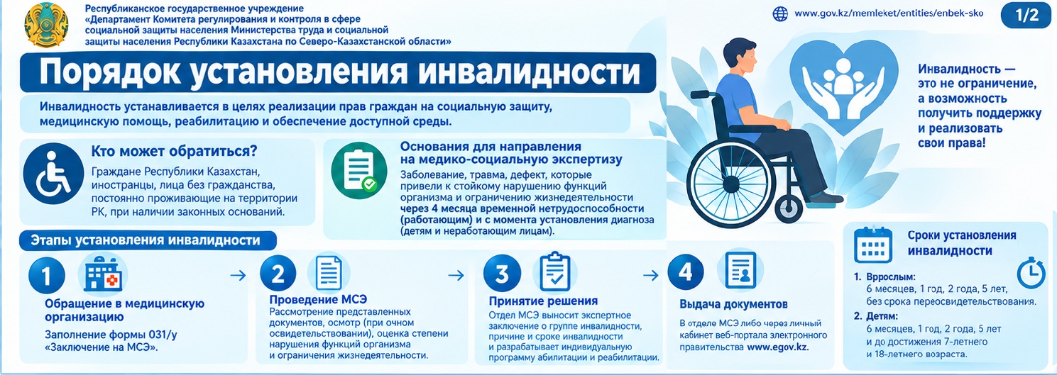 Мүгедектікті белгілеу тәртібі