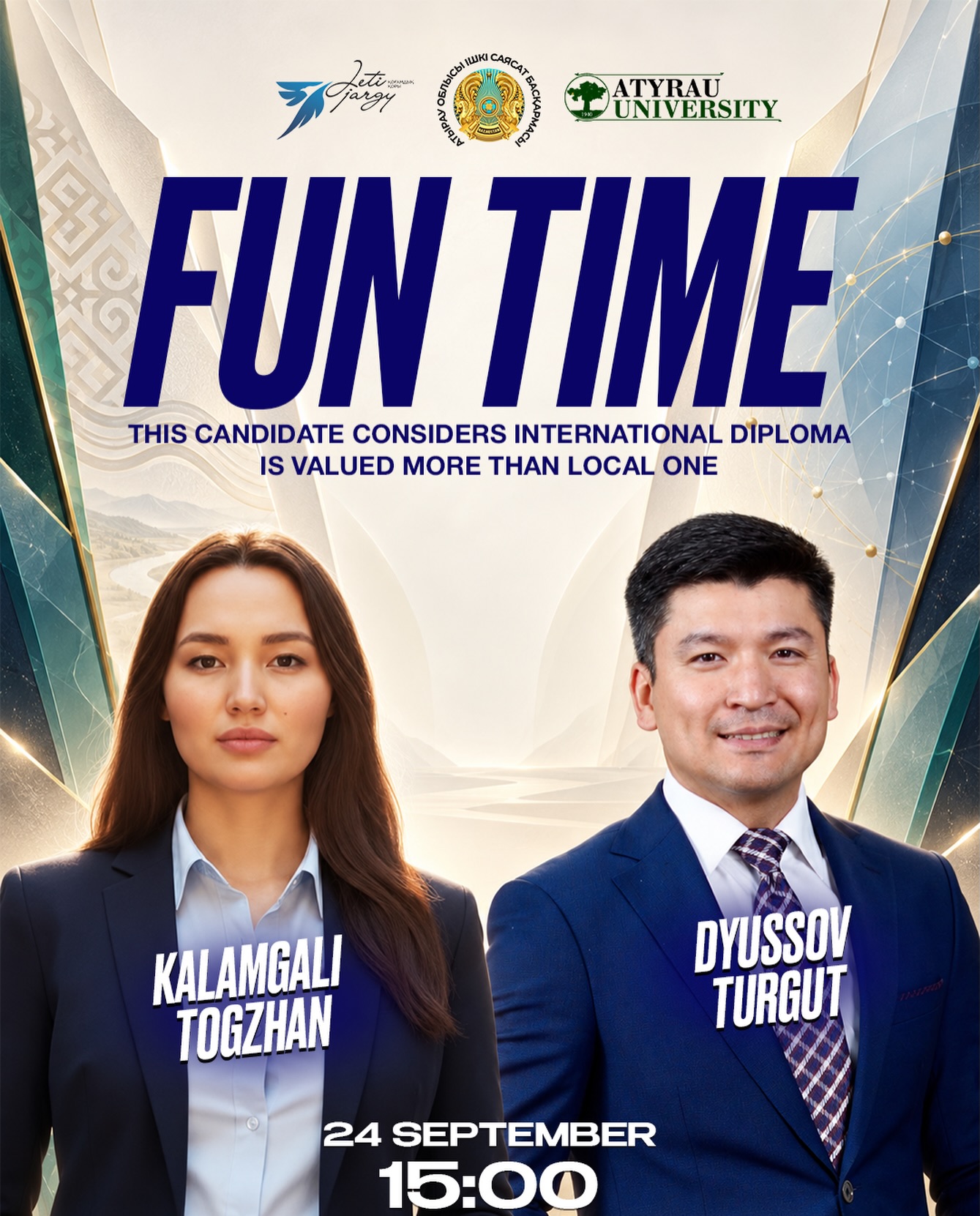 «Fun Time» ауыспалы пікірсайыс кубогы аясында Линкольн–Дуглас форматында ойын өтеді