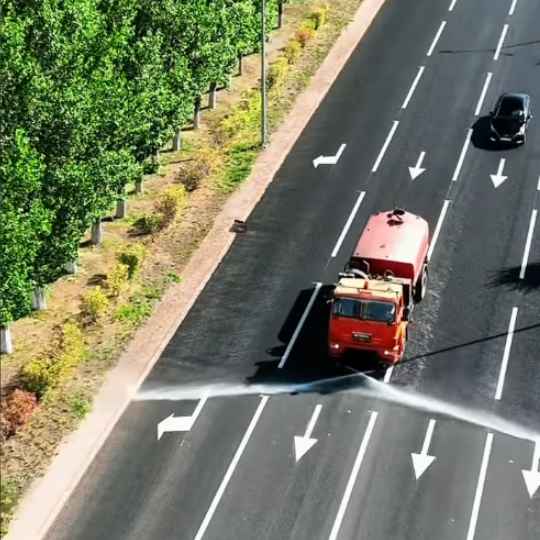Жолдарды суару жұмыстары