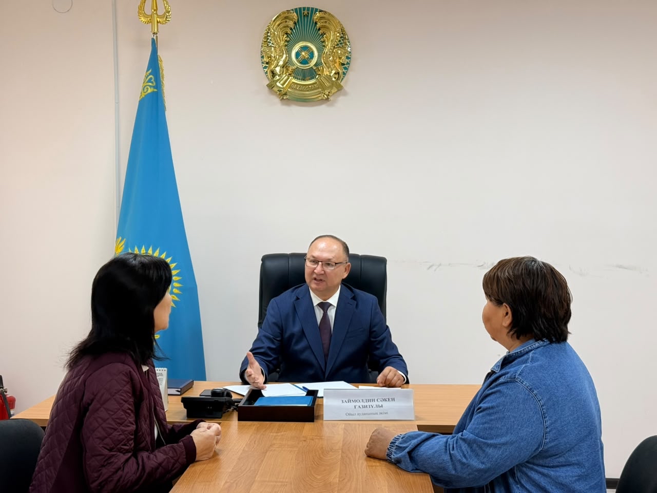 АУДАН ӘКІМІ ЖЕКЕ ҚАБЫЛДАУ ӨТКІЗДІ
