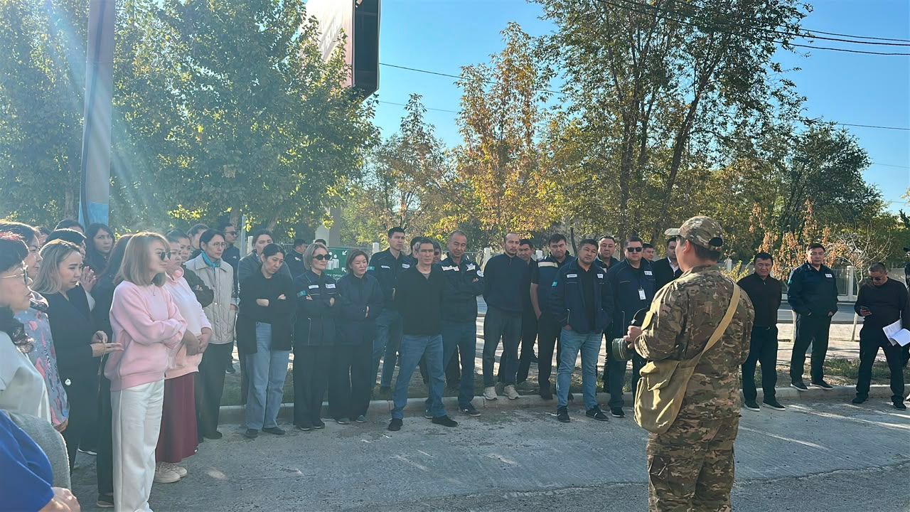 «Karabatan Utility Solutions» ЖШС кеңсесінде жер сілкінісі кезіндегі оқу-жаттығу өтті