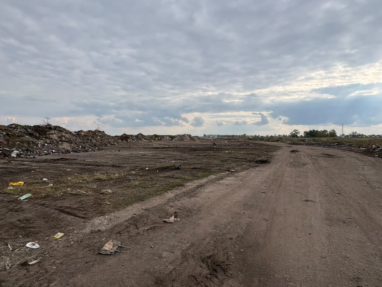 Аққұдық ауылындағы қоқыс үйіндісі