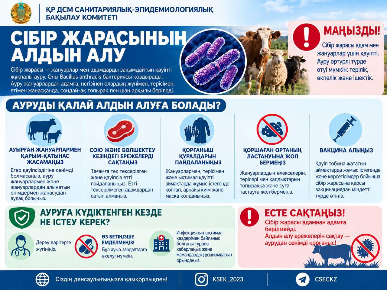 Сібір жарасының алдын алу