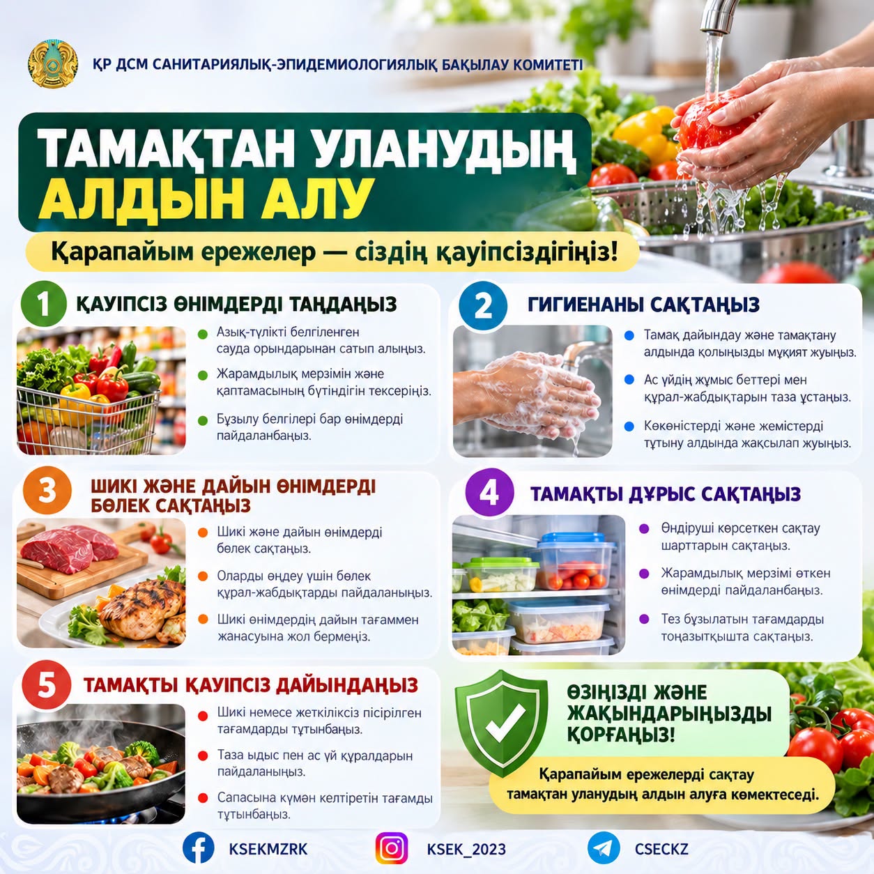 Тамақтан уланудың алдын алу